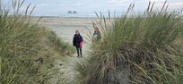Really easy beach access from the house. By far the best of all of the coastal homes we have rented.
