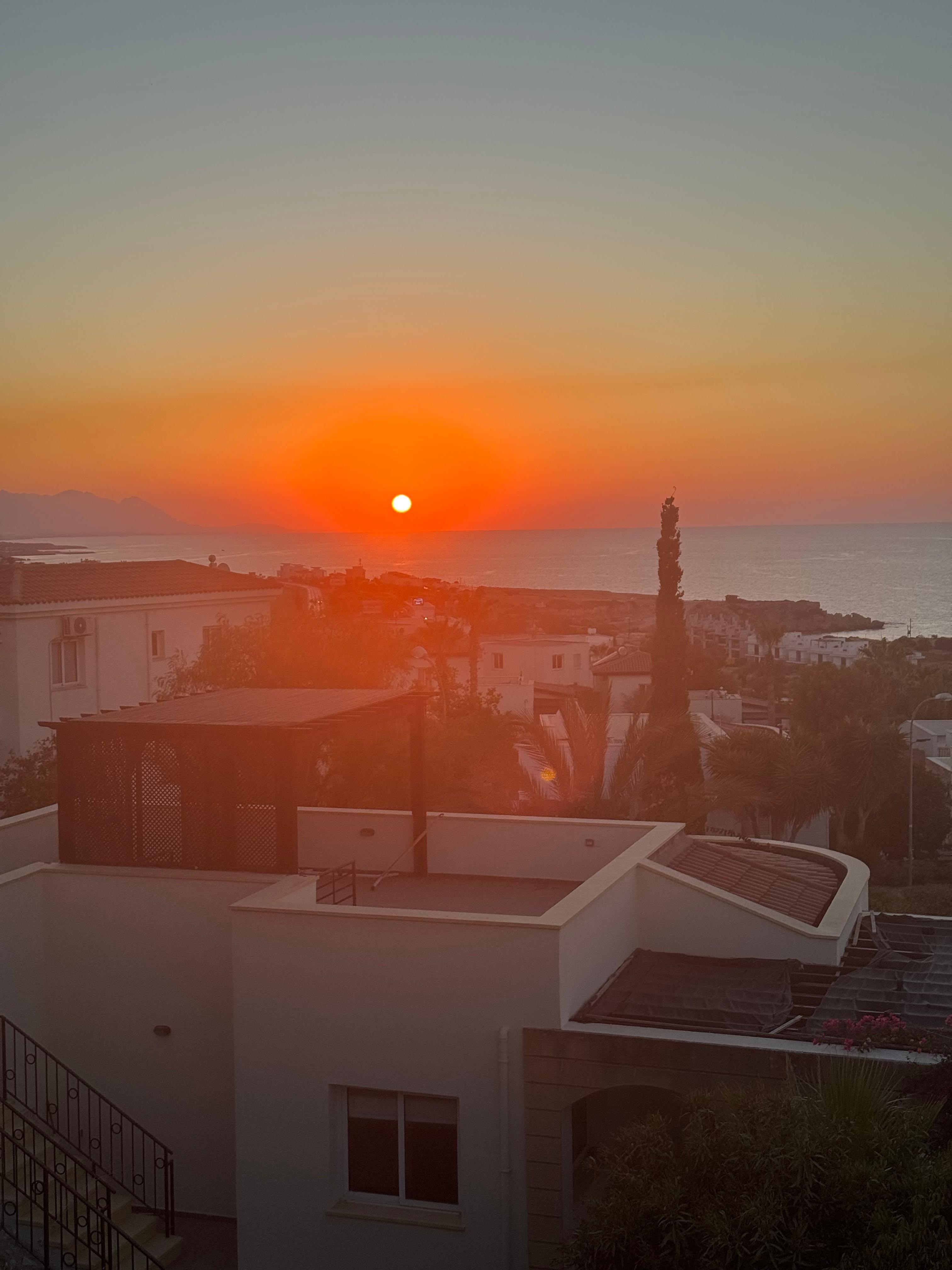 Sunset from balcony 