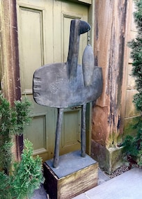 Sculpture in courtyard, one of so many nice touches.