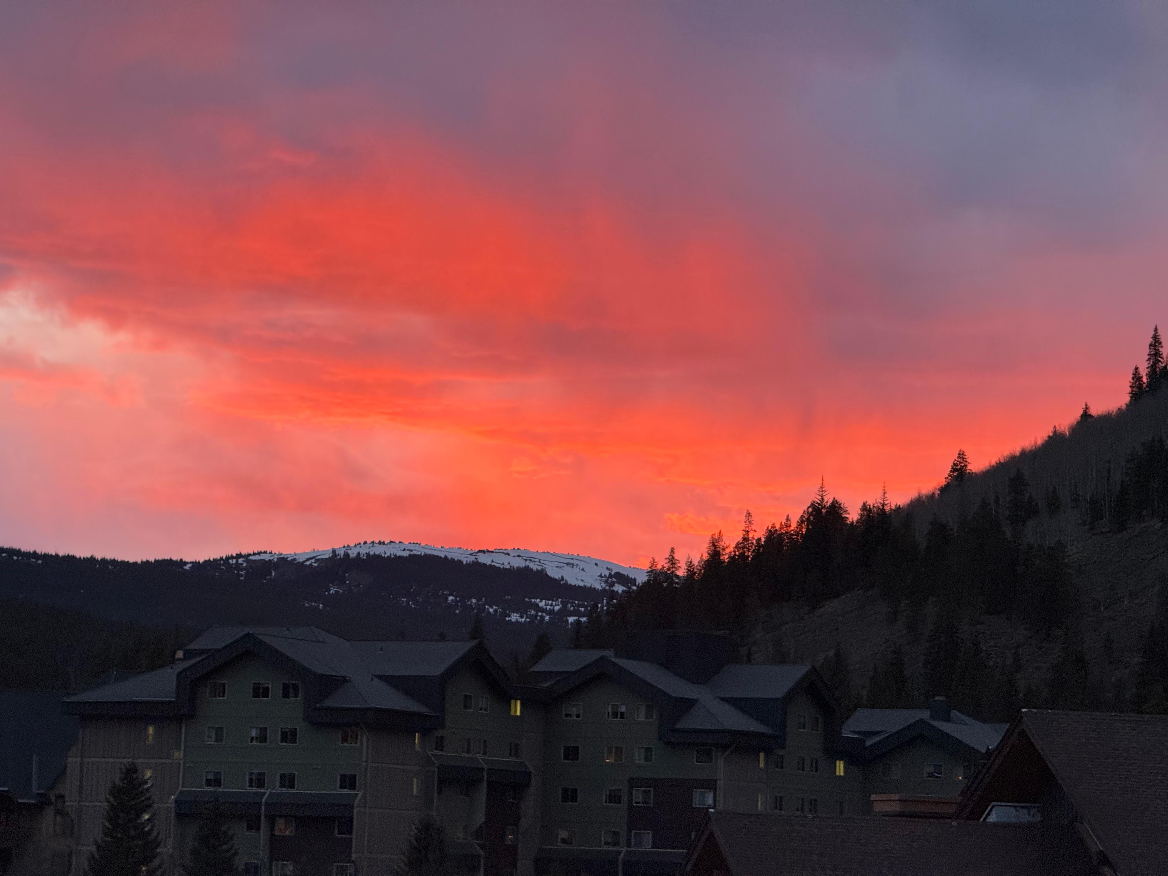 Sun set view 