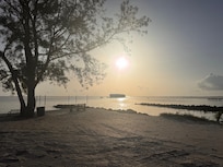 Beach across the street