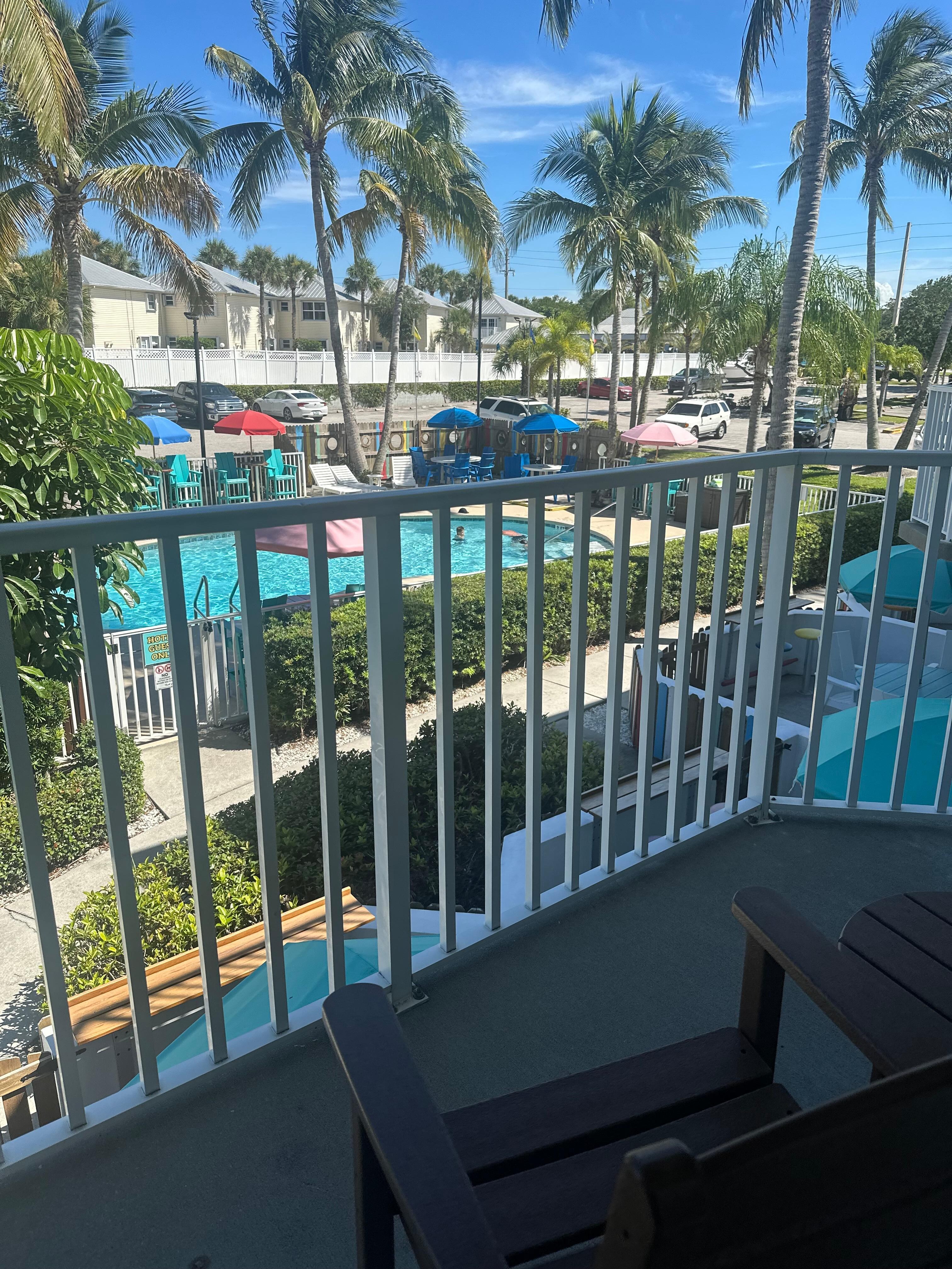View of pool from our room