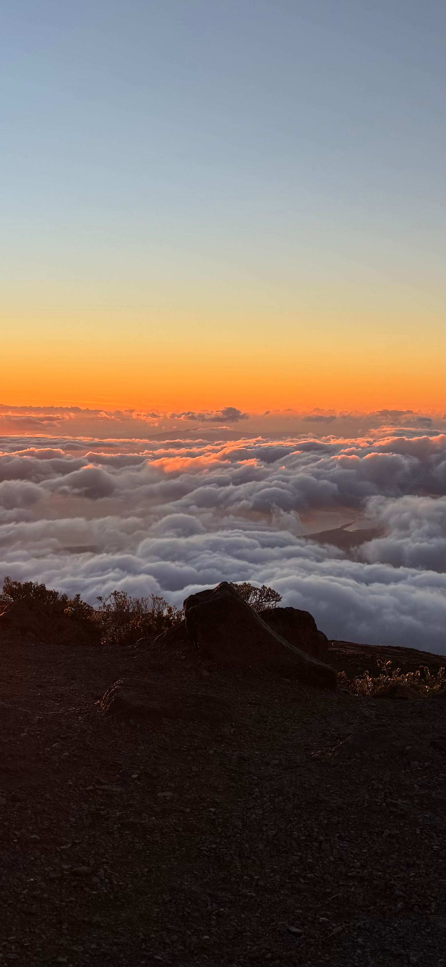Sunset from 10,000 feet on Haleakala