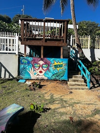 Mural on private courtyard