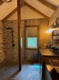 Spacious Bathroom and Shower. Not Shown is an Additional Powder Room