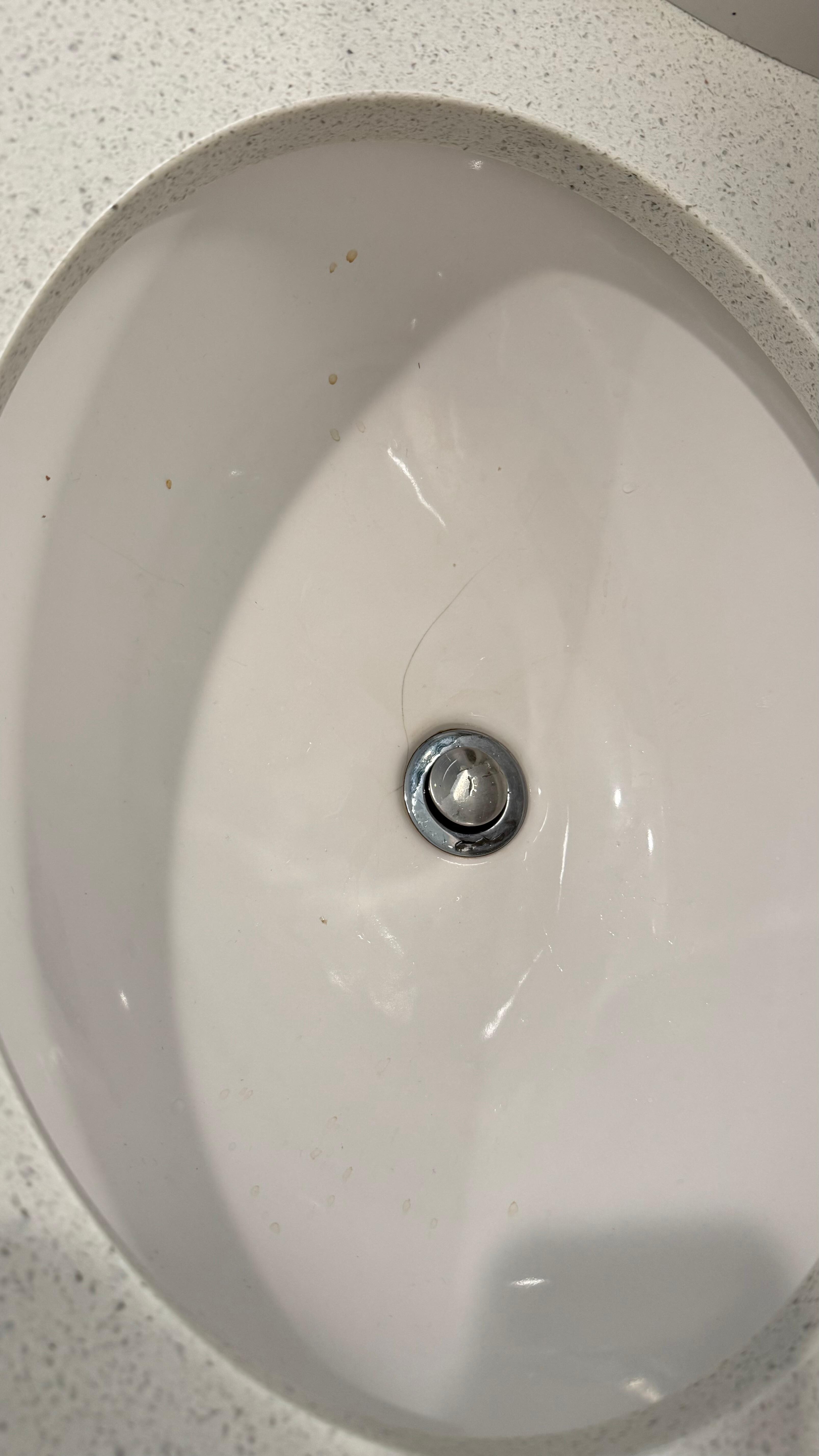 Cracked and clog sink 