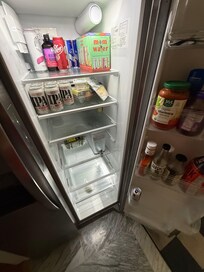 This was what the fridge looked like upon arrival.
