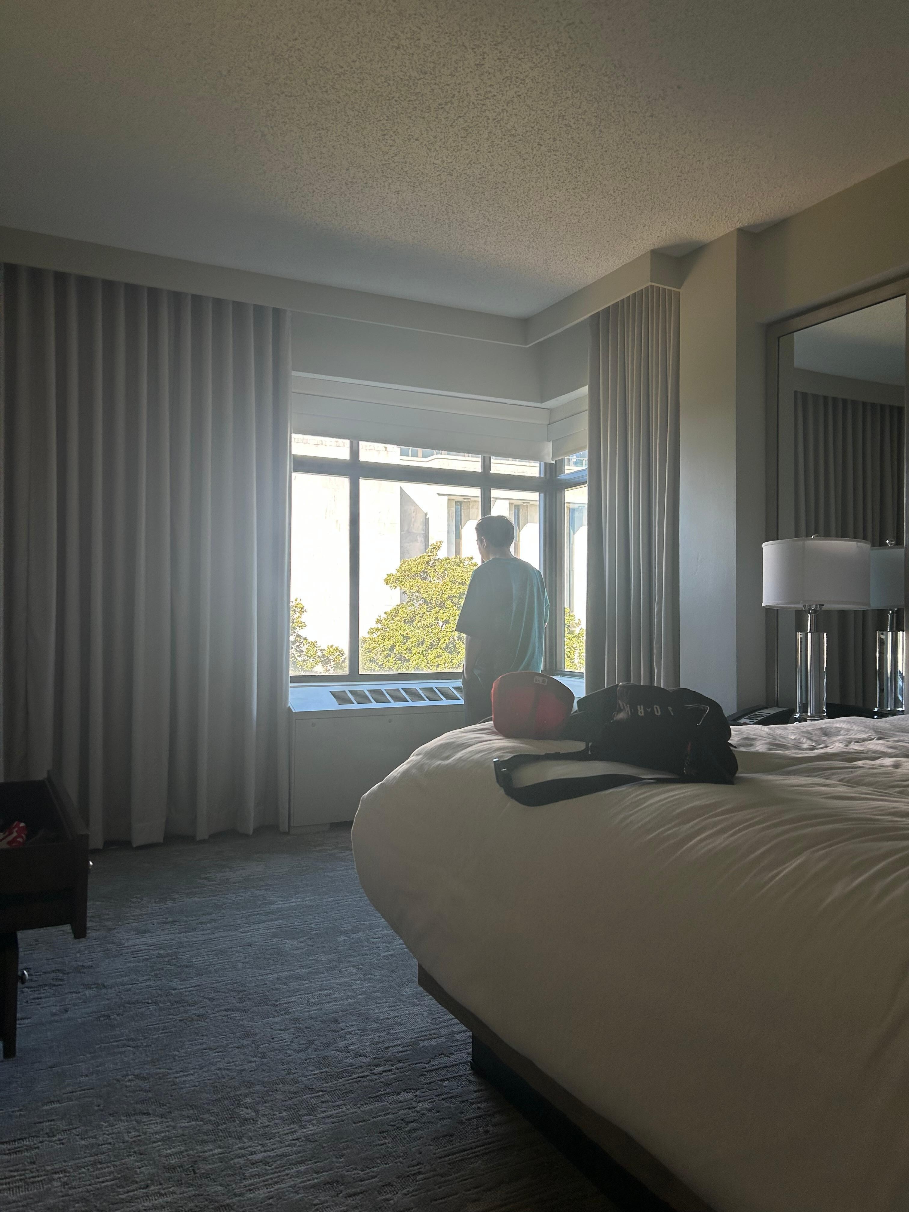 My husband admiring the view 😆