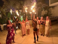 Fire dancers