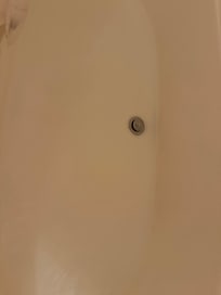 Water from drain not draining properly.