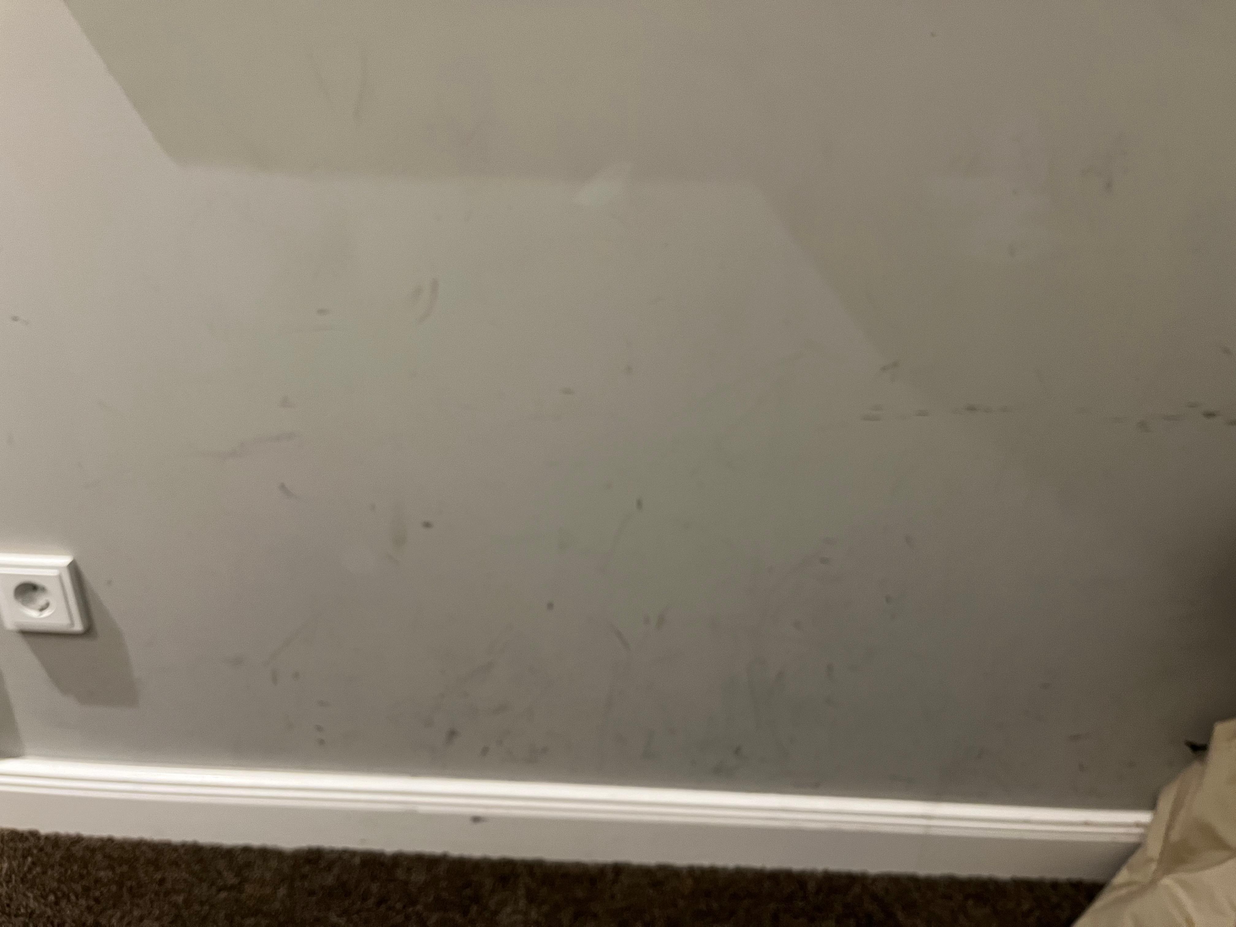 The (dirty) wall.