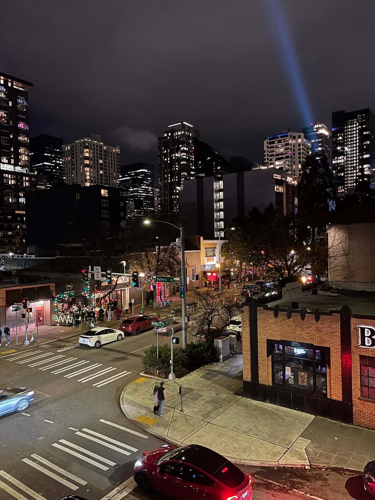 View from the room.  Good sports bar across the street.