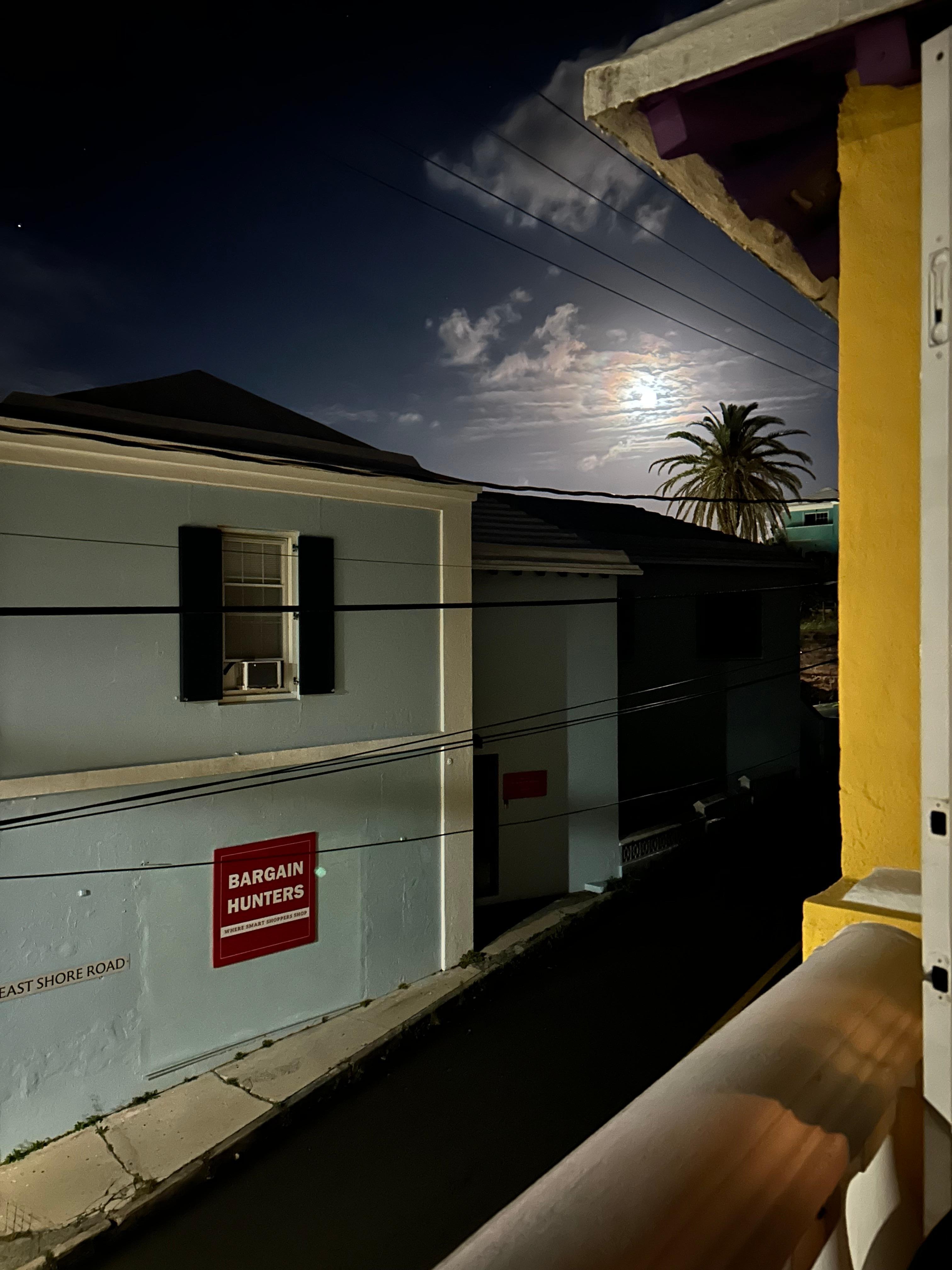 Pink Moon from the balcony