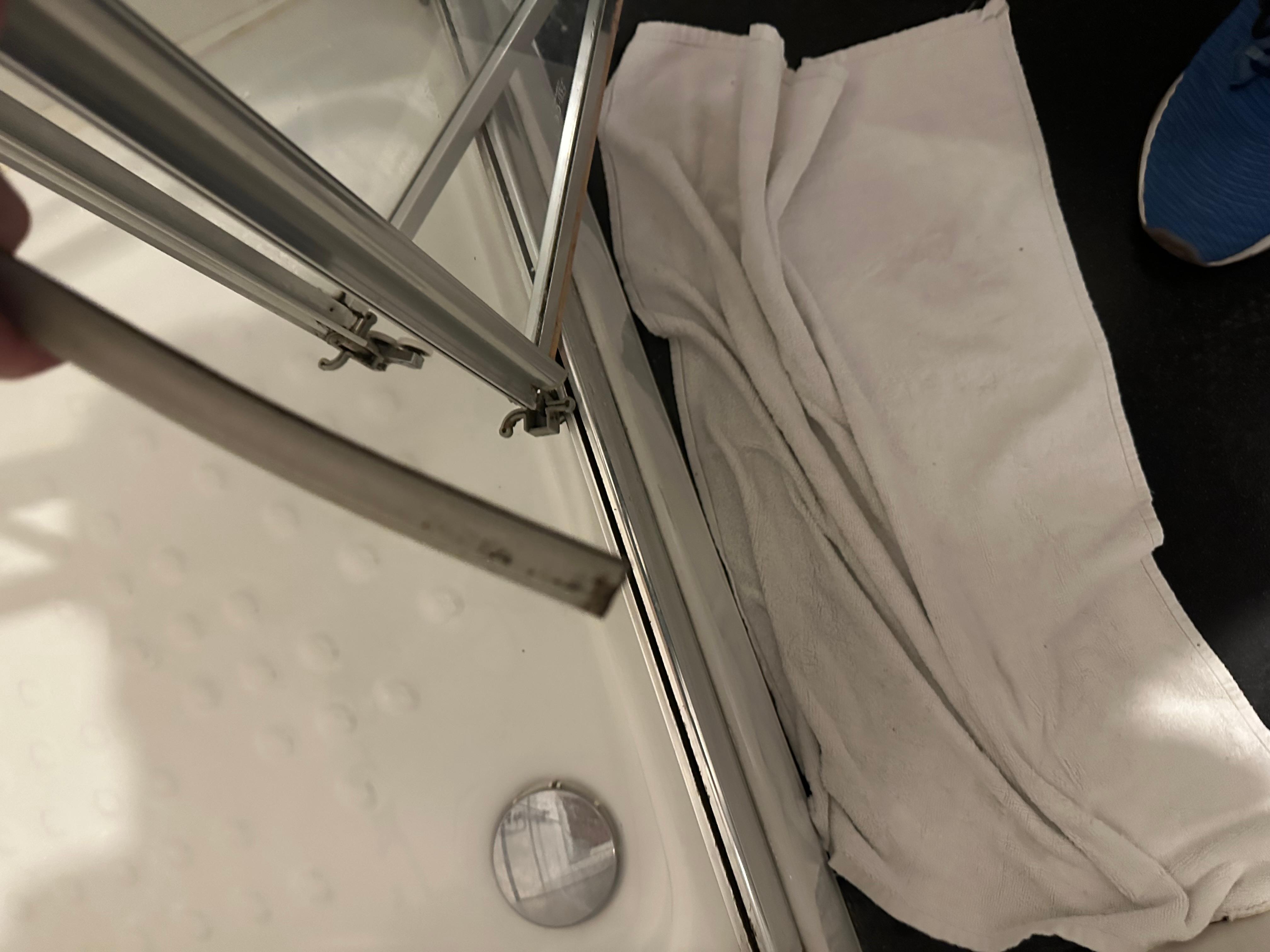 Broken Shower Door 