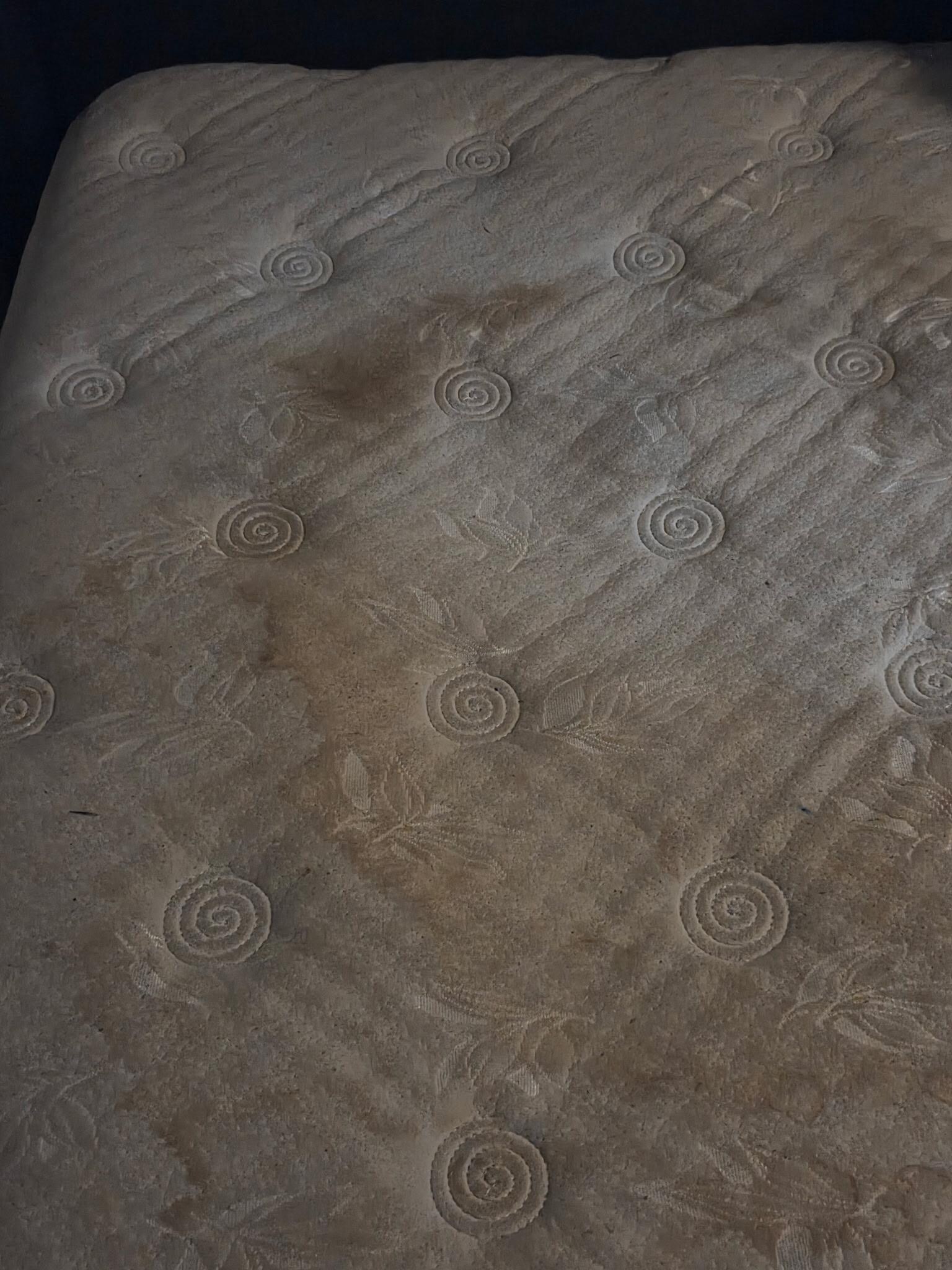 Mattress when we removed be sheets.