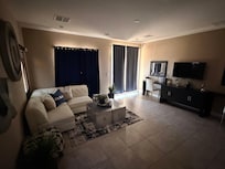 Downstairs living room.