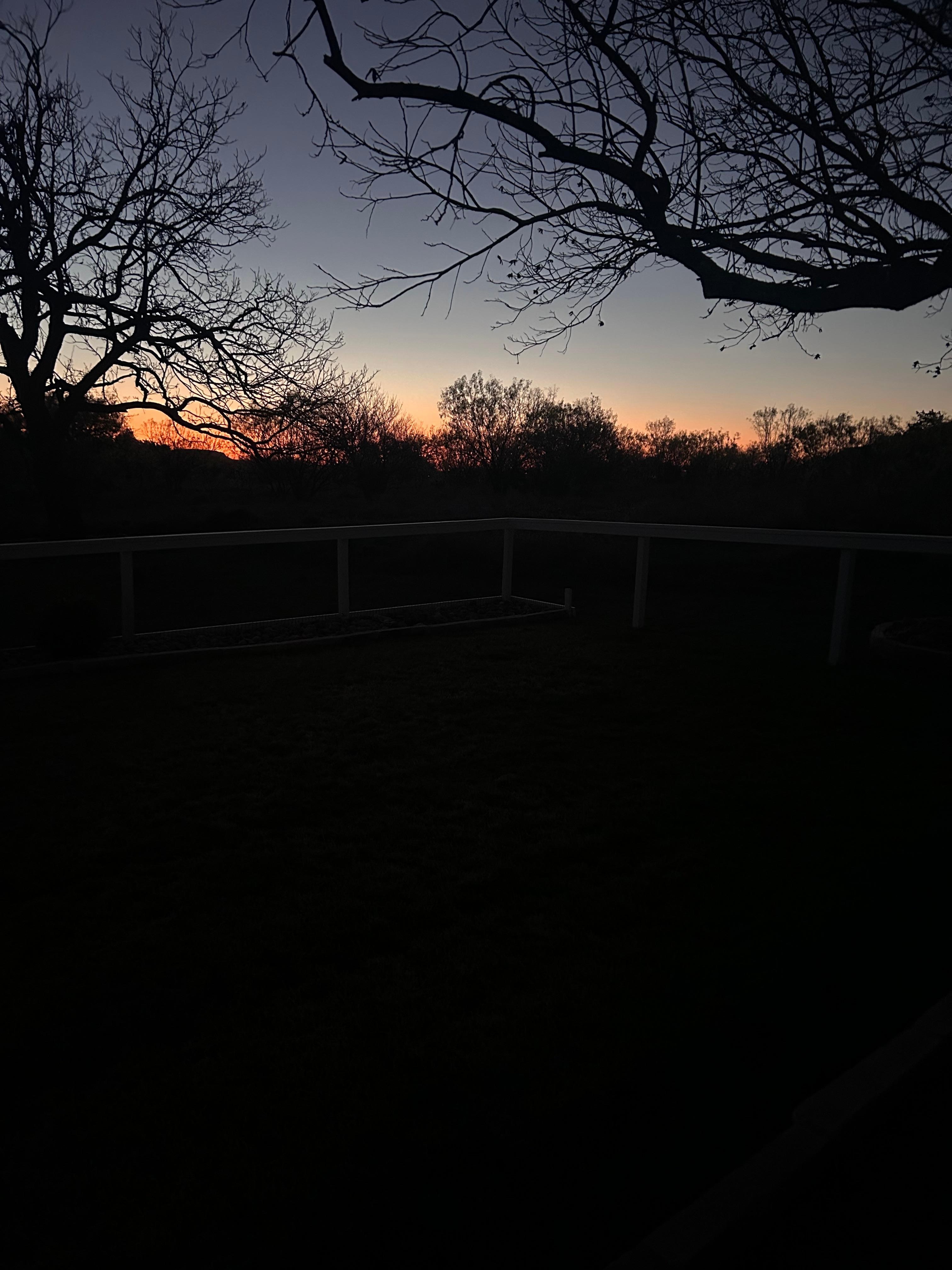 The morning we had to leave 