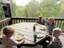 Ate many meals on the beautiful porch!