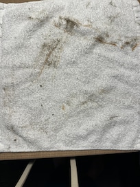 Dirt from the air conditioner vents