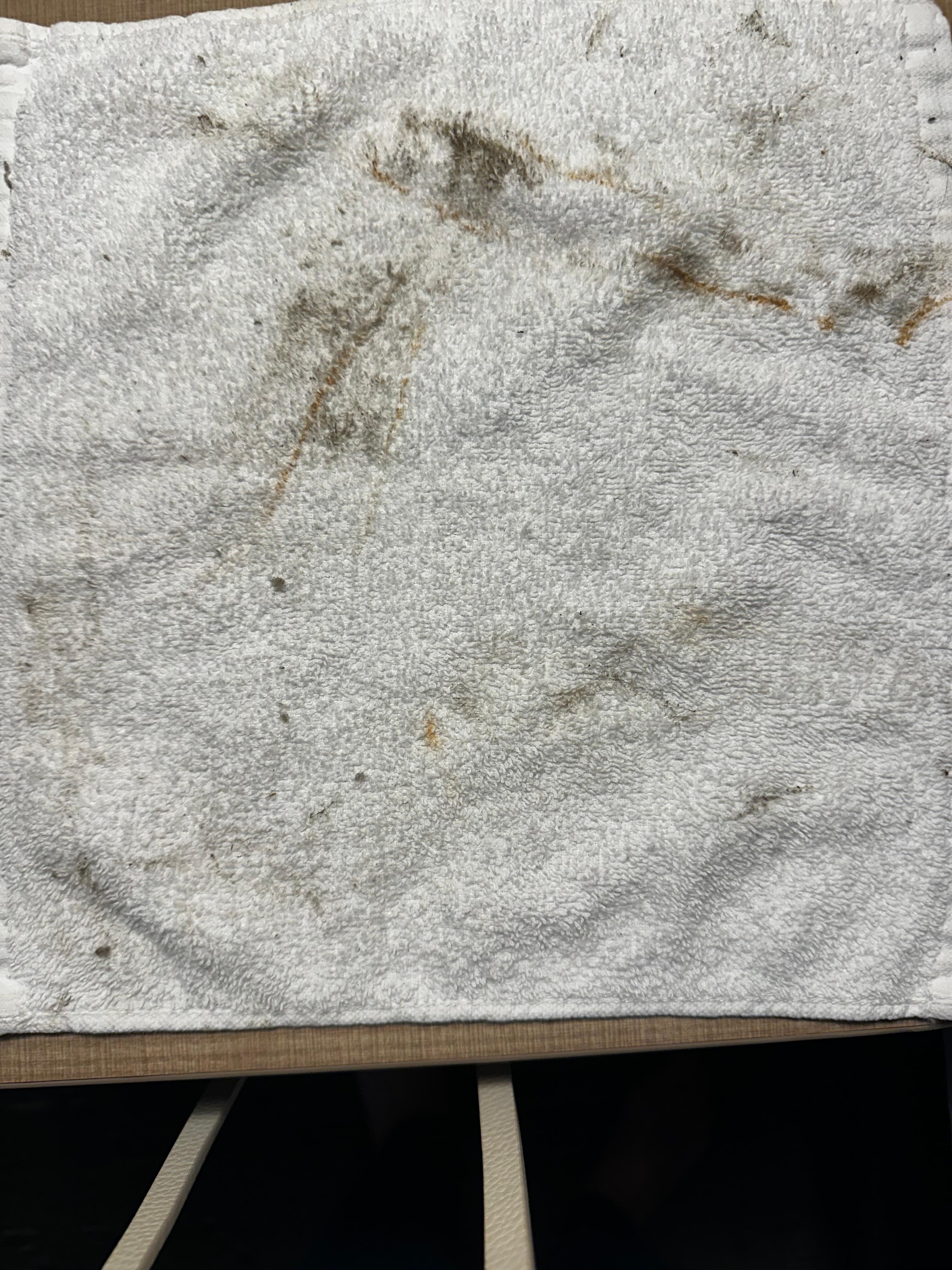 Dirt from the air conditioner vents