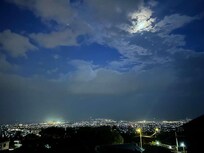 The view from the second-floor balcony