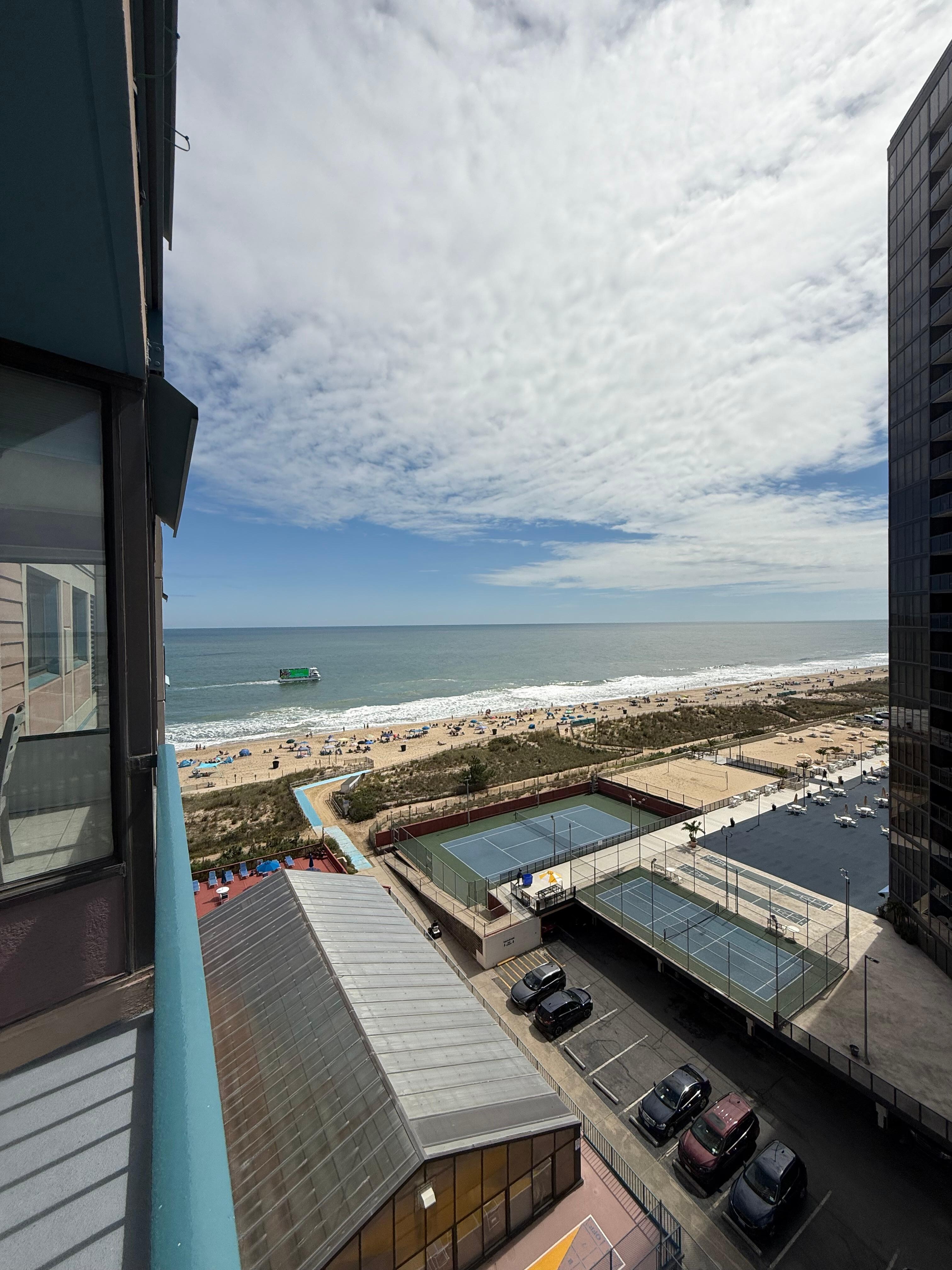 Beautiful view of the beach from the unit. 