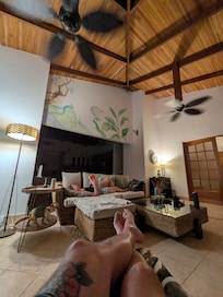 Our last night, just enjoying the peace and comfort.