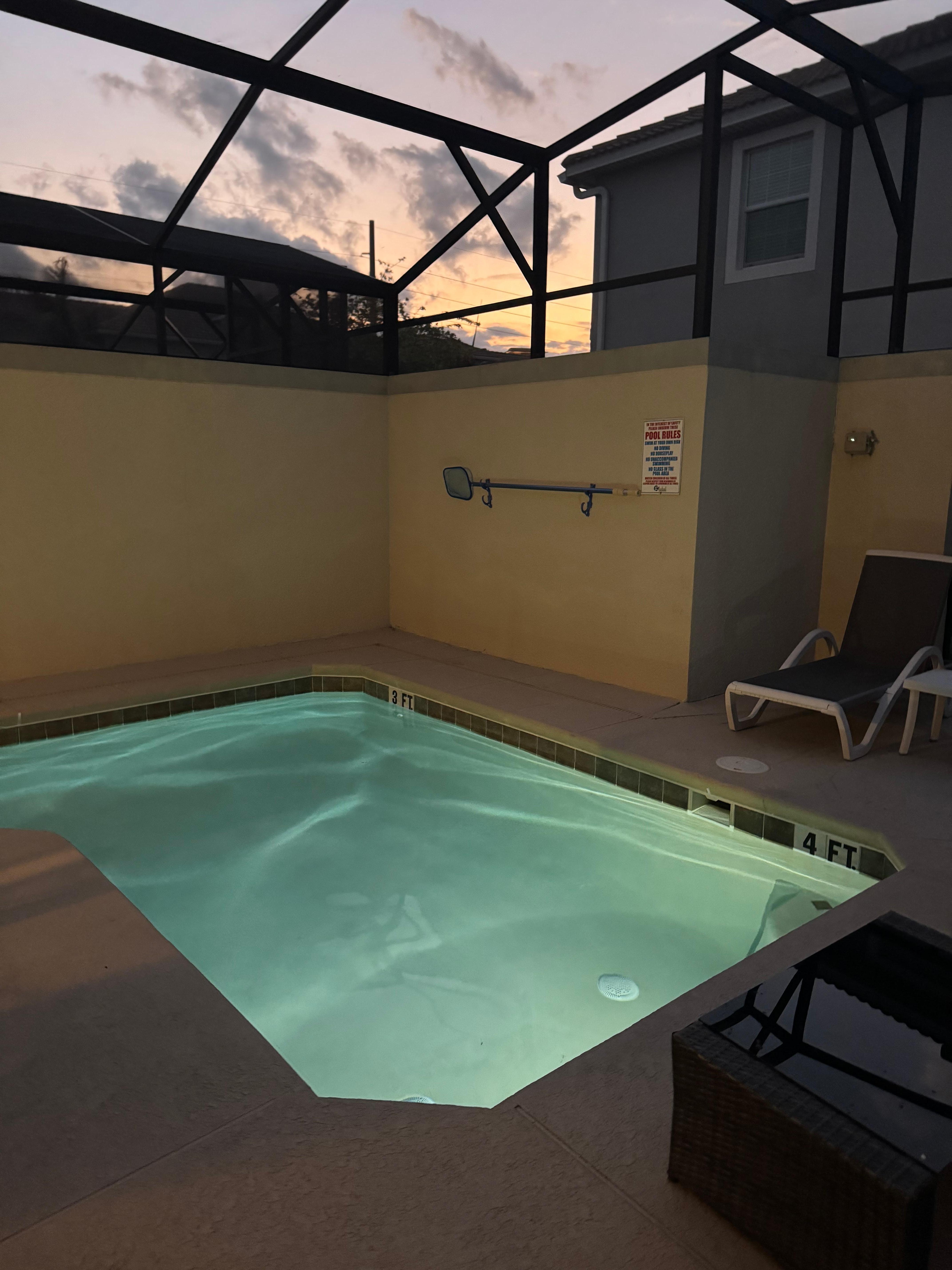 Evening at the pool! 