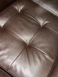 More cat hair and dust on sofas. A quick wipe down with Clorox wipes would’ve been appreciated.