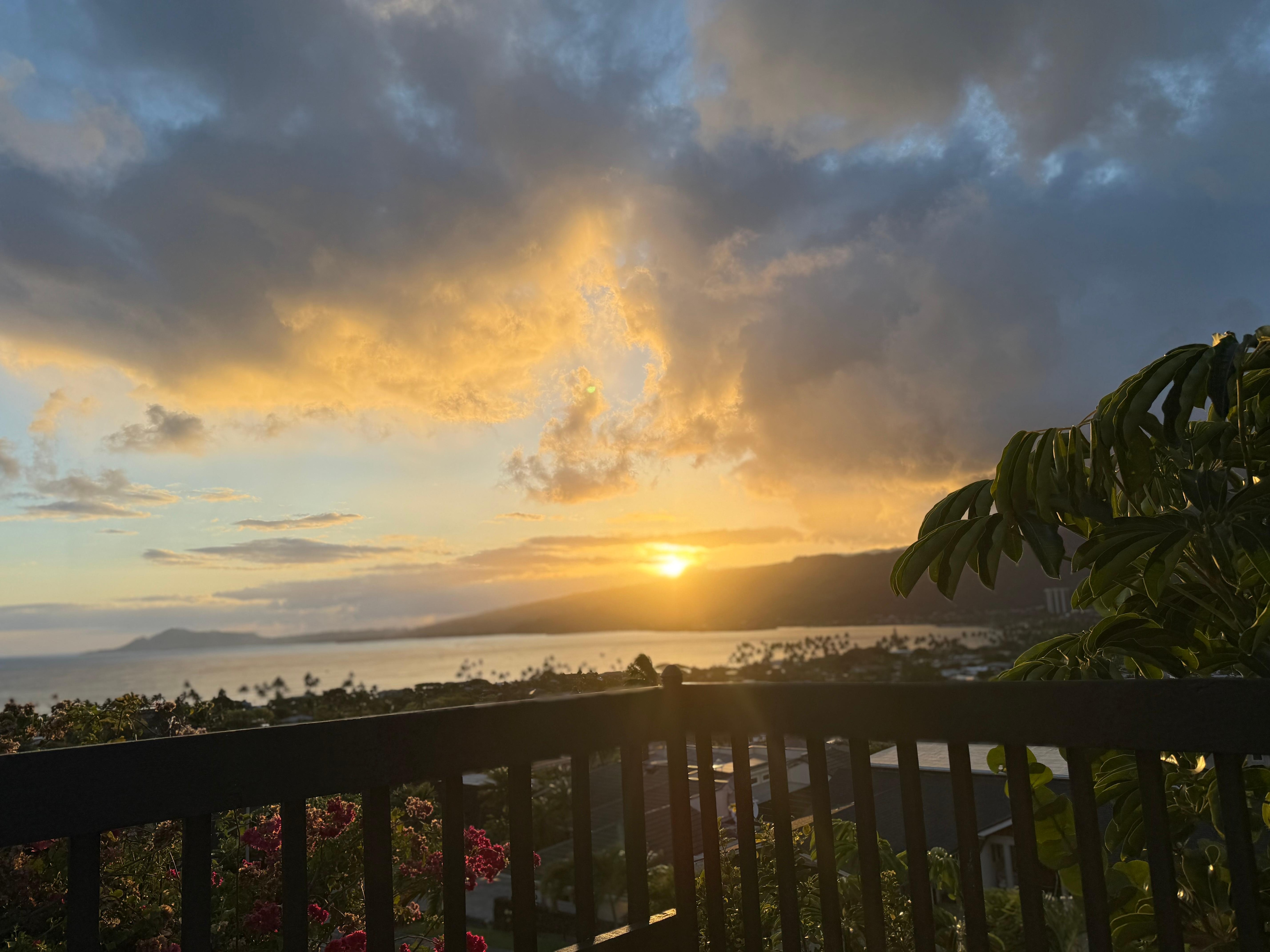 Sunset and a coctail