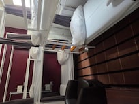 This is a 4 bed dormitory. There's lockers to use but you need your own padlock or you can buy one at reception.