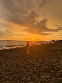 Atardecer bellísimo en la
Playa