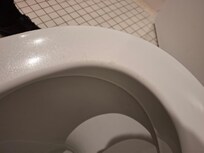 Old toilet seat in very bad condition
