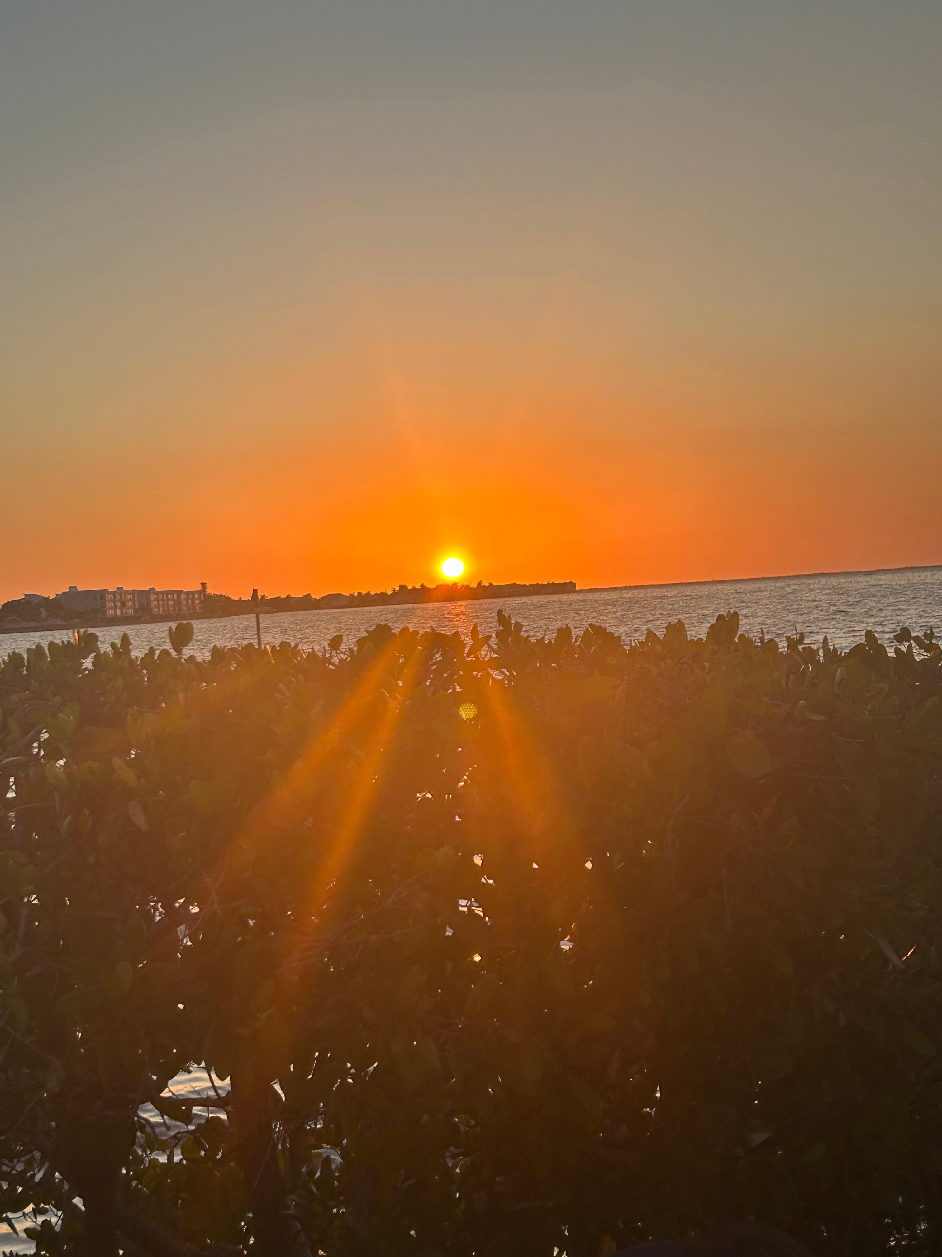 Sunset from the Tiki Bar