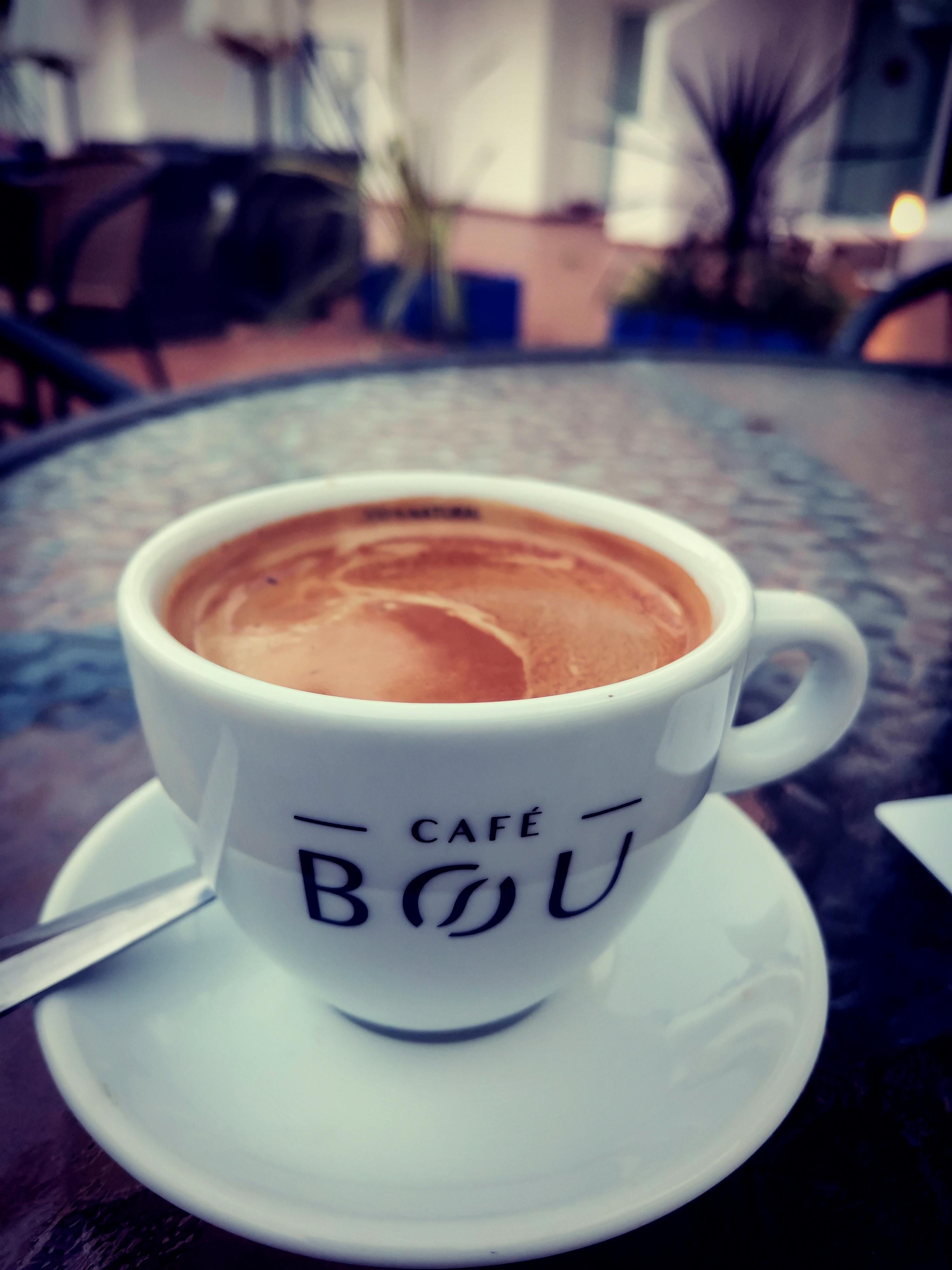 Ifrån baren kan man beställa allt ifrån vanligt kaffe till detta goda. 