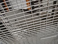 Massive buildup of dirt and dust on the fan