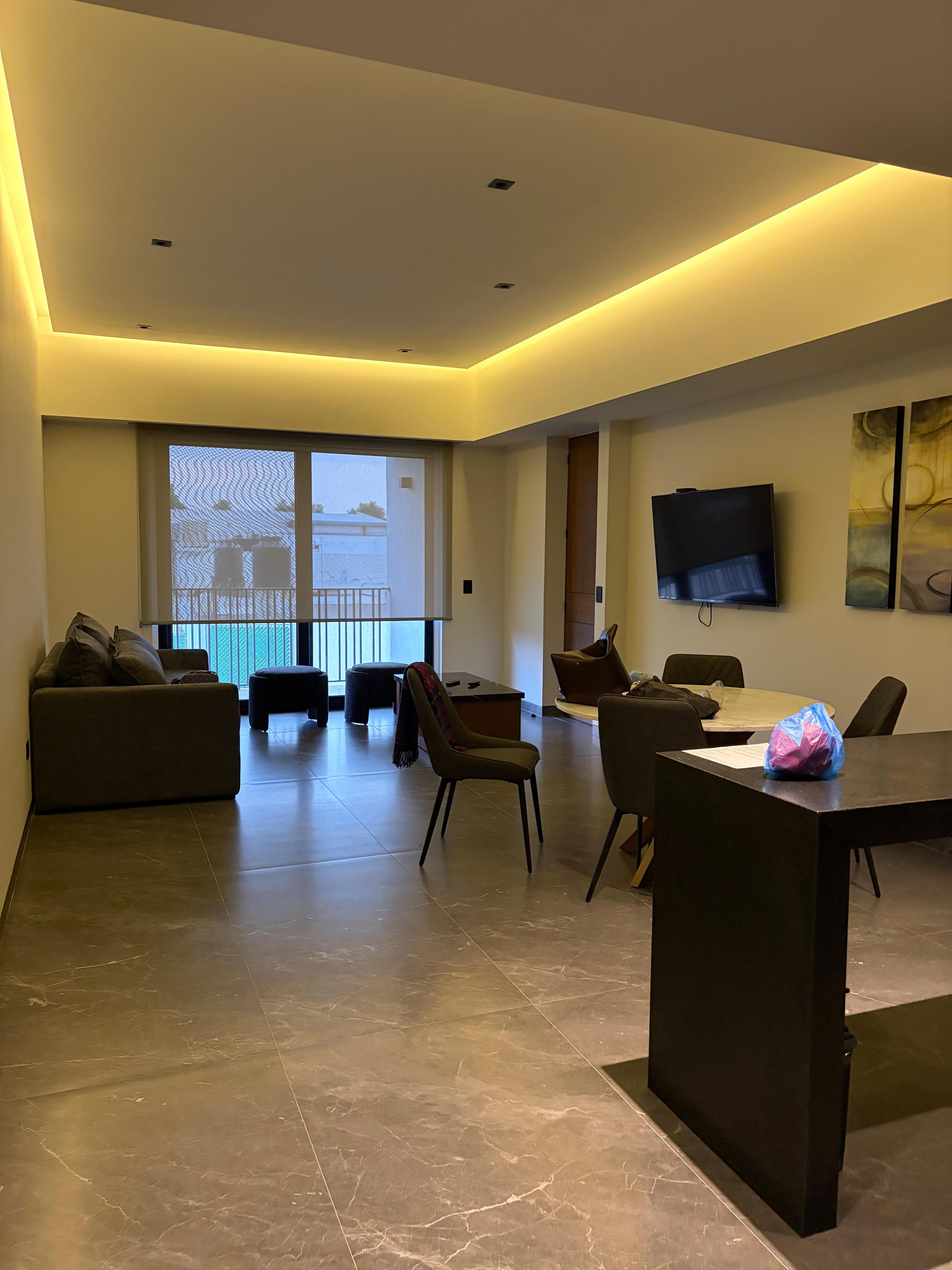La sala como en casa. 