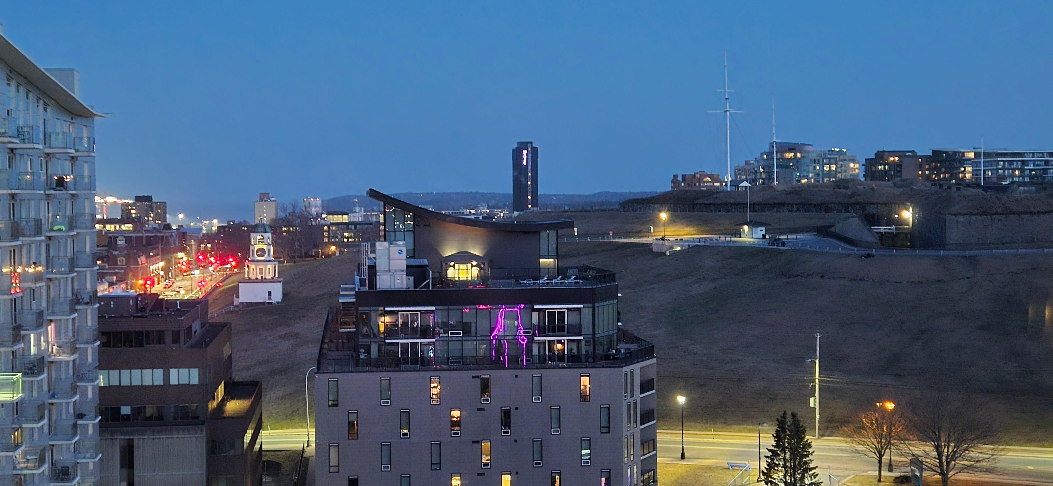 View of the Halifax Citadel from my room on the 16th floor.