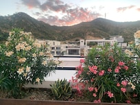 The pool was refreshing and not too cold in early December.