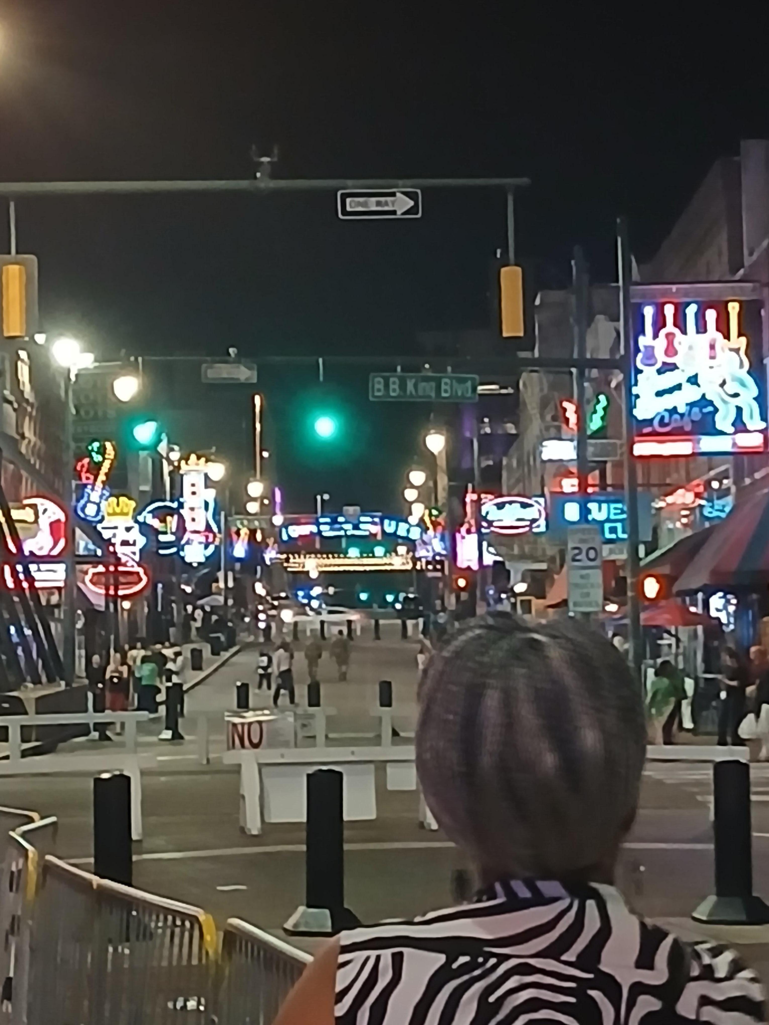 Beale st about a 10 min walk 