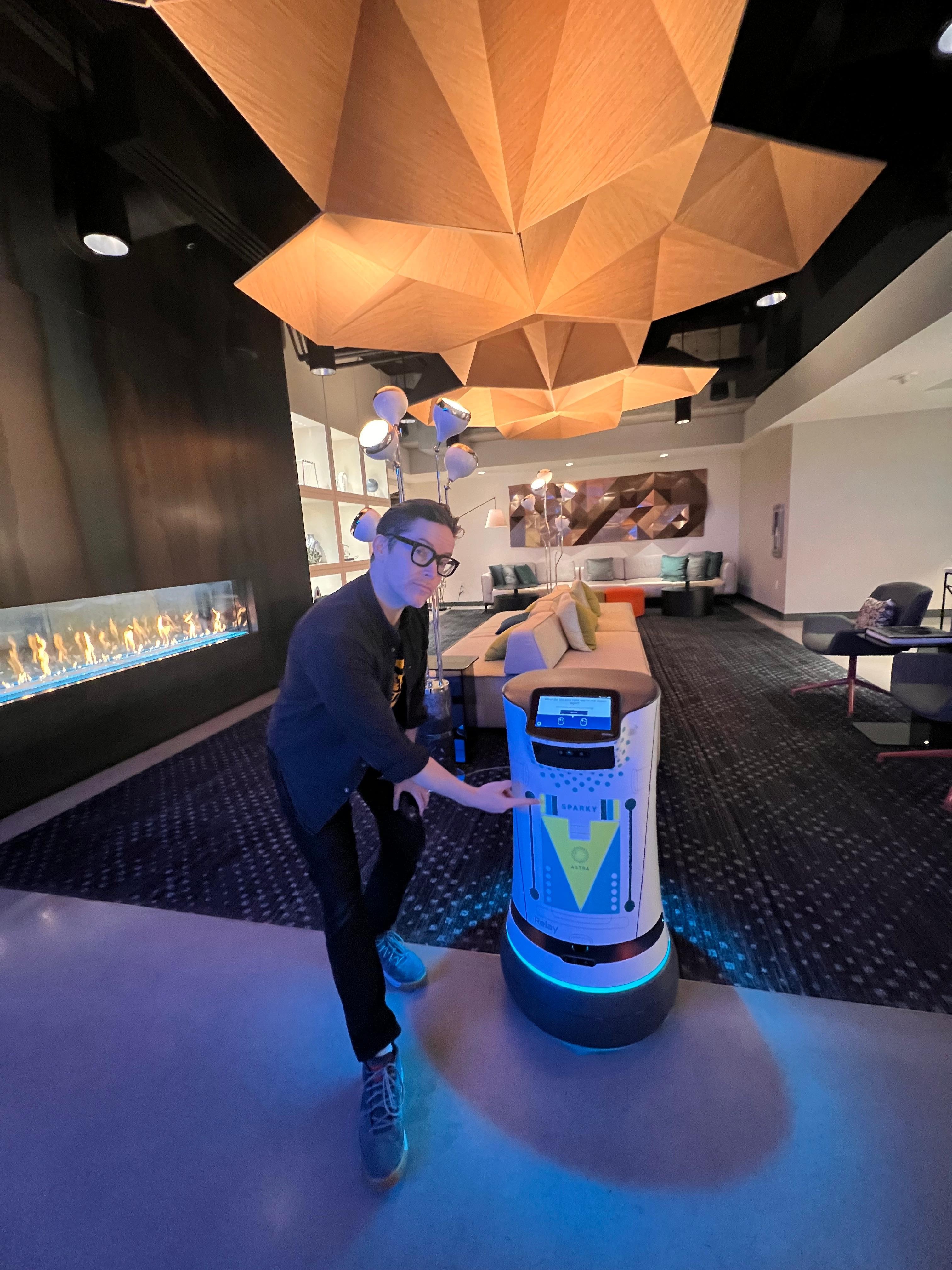 Sparky the Hotel Robot has great Dad jokes 