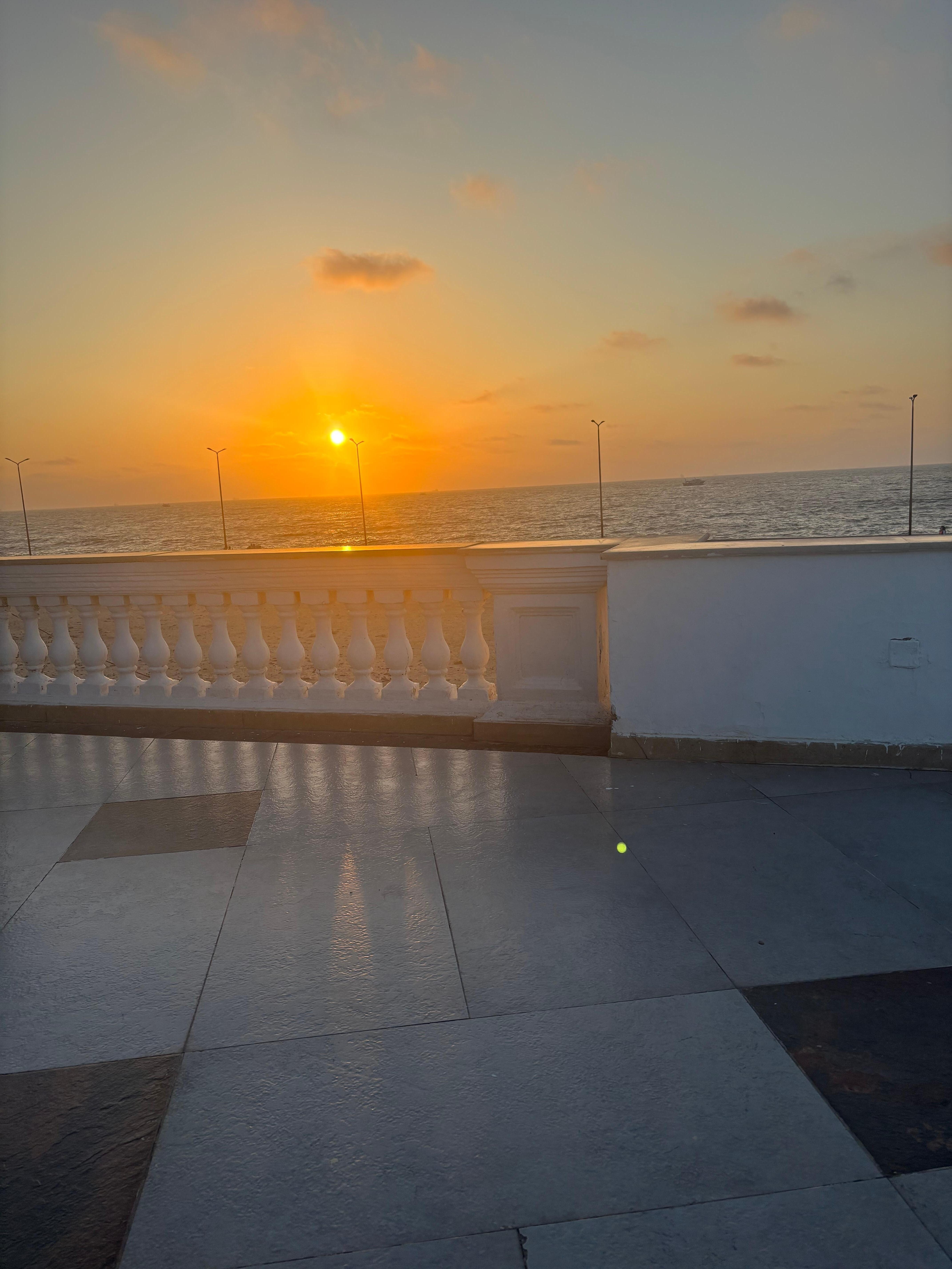 Sunset from pool area (first floor)