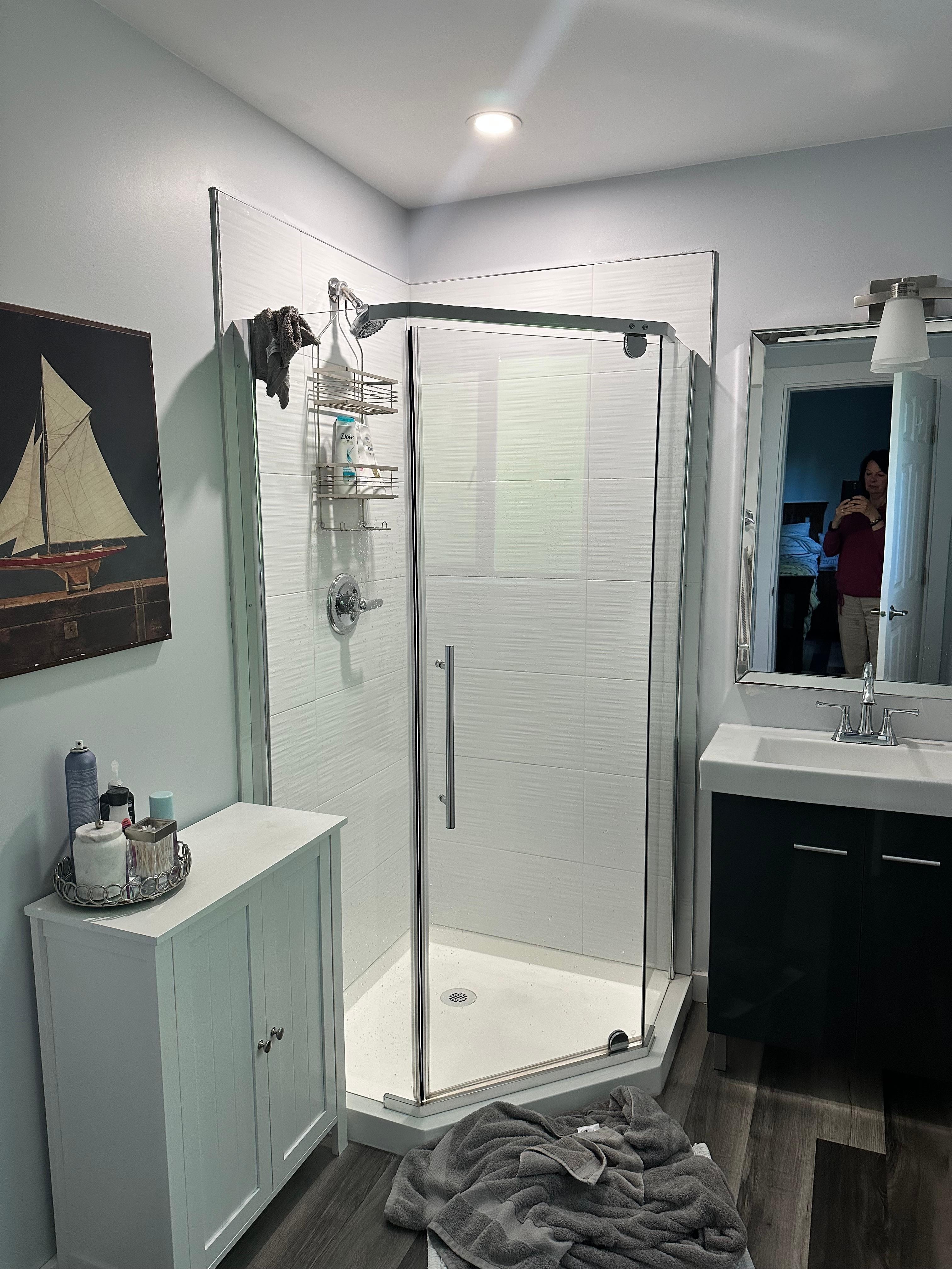 One of the bathrooms