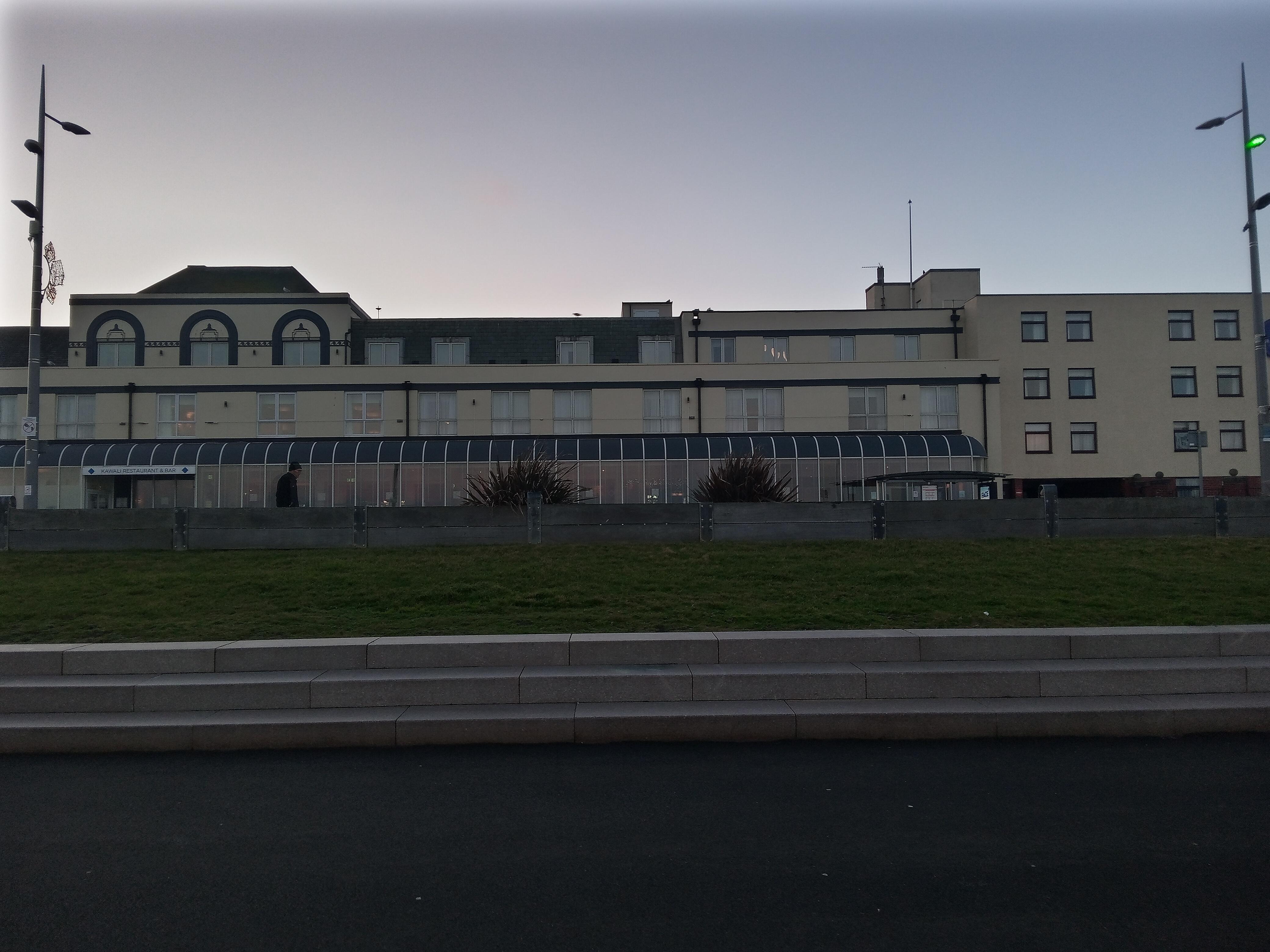 The grand hotel taken from the sea front