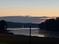 Beautiful sunrise view from the deck.