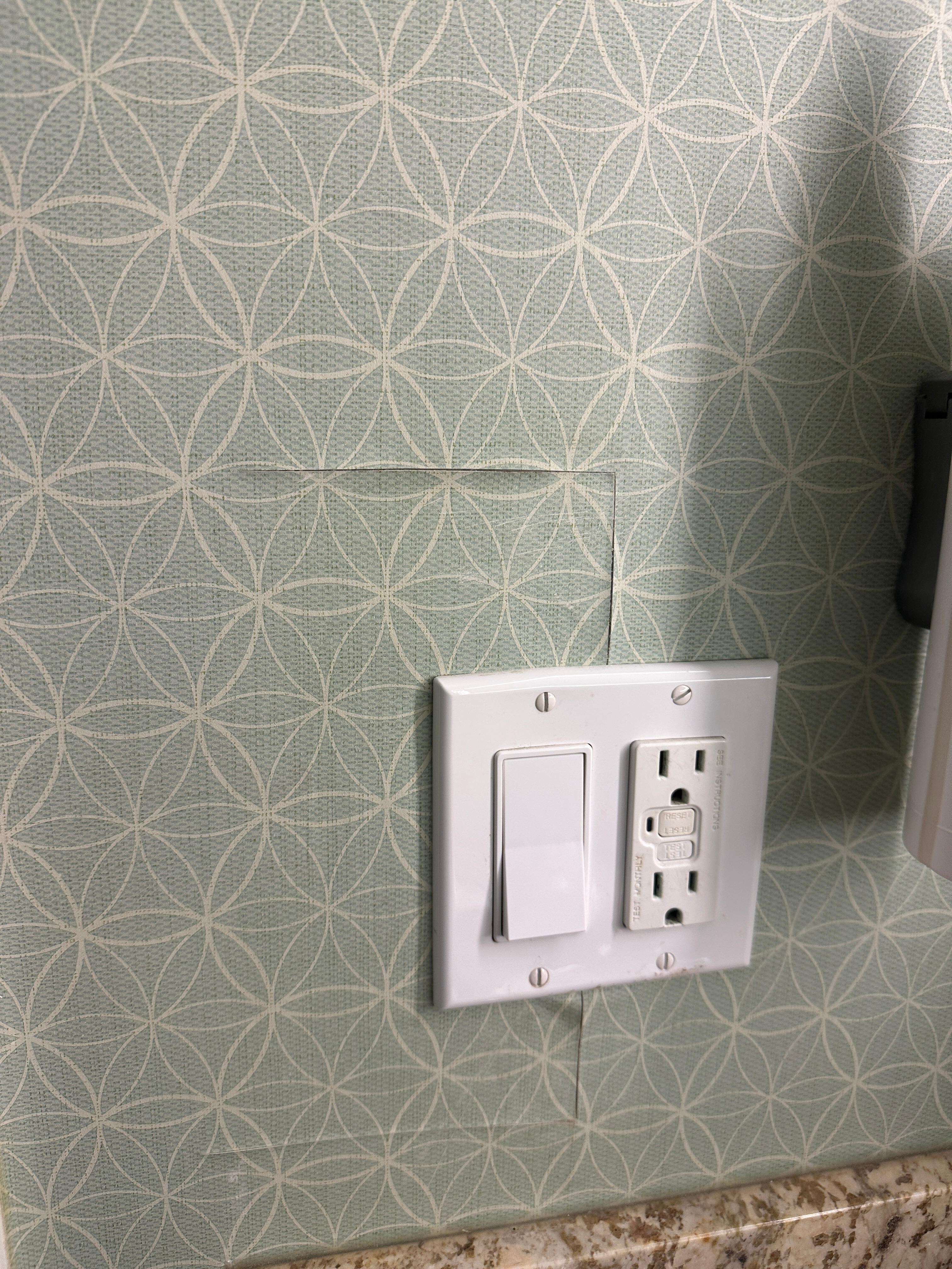 Peeling wallpaper
