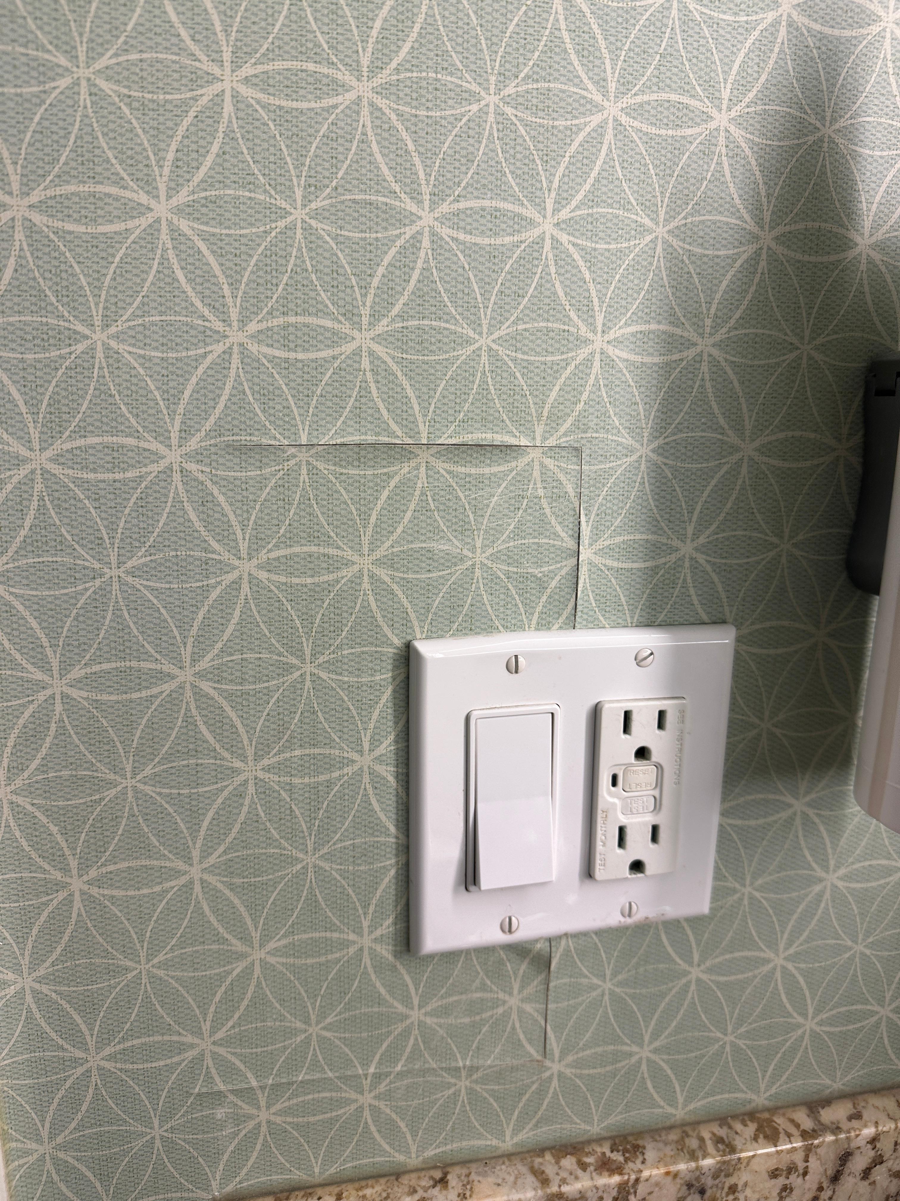 Peeling wallpaper