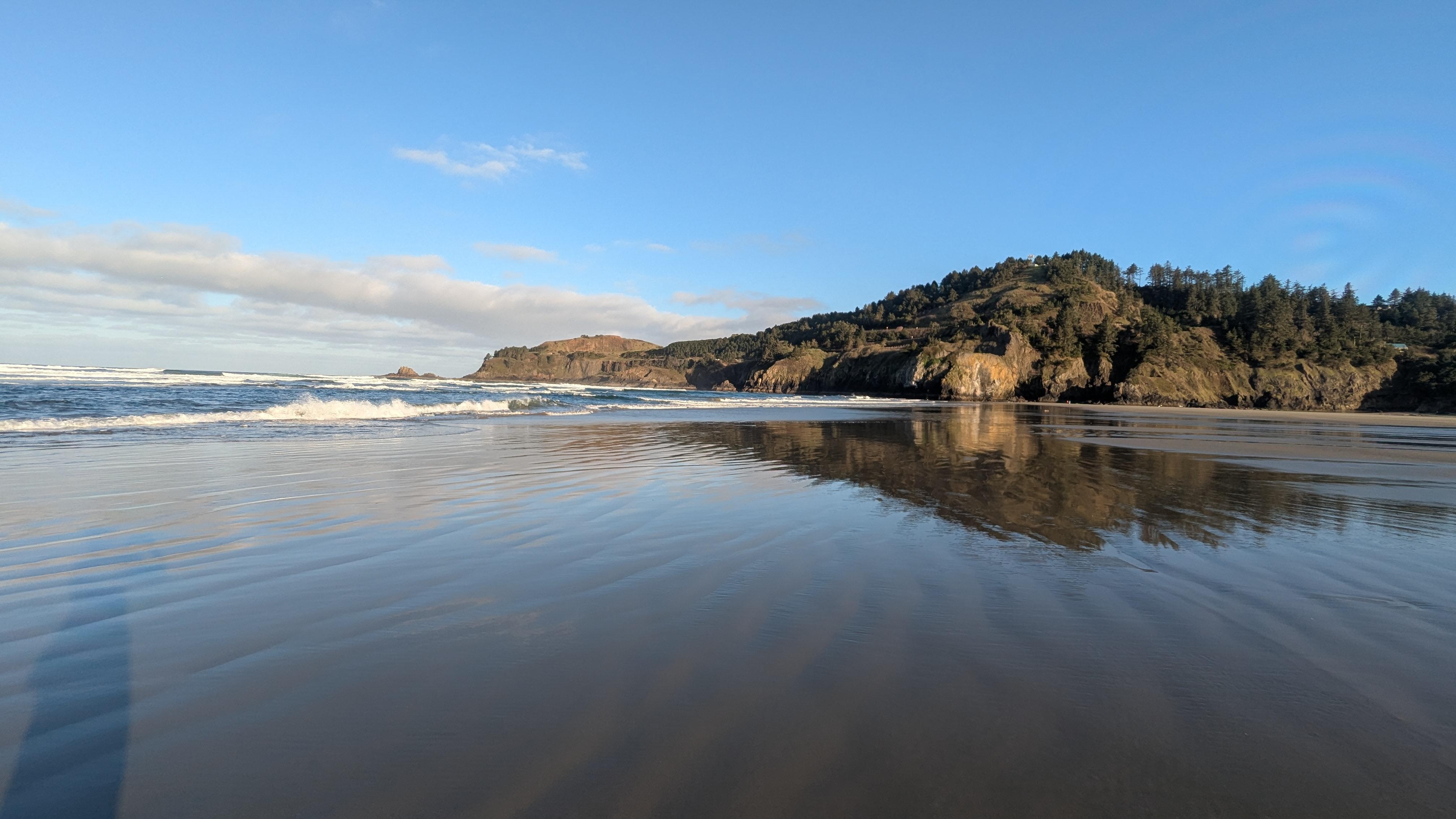 This is from the big sandbar where it feels like a big sand beach with waves. 