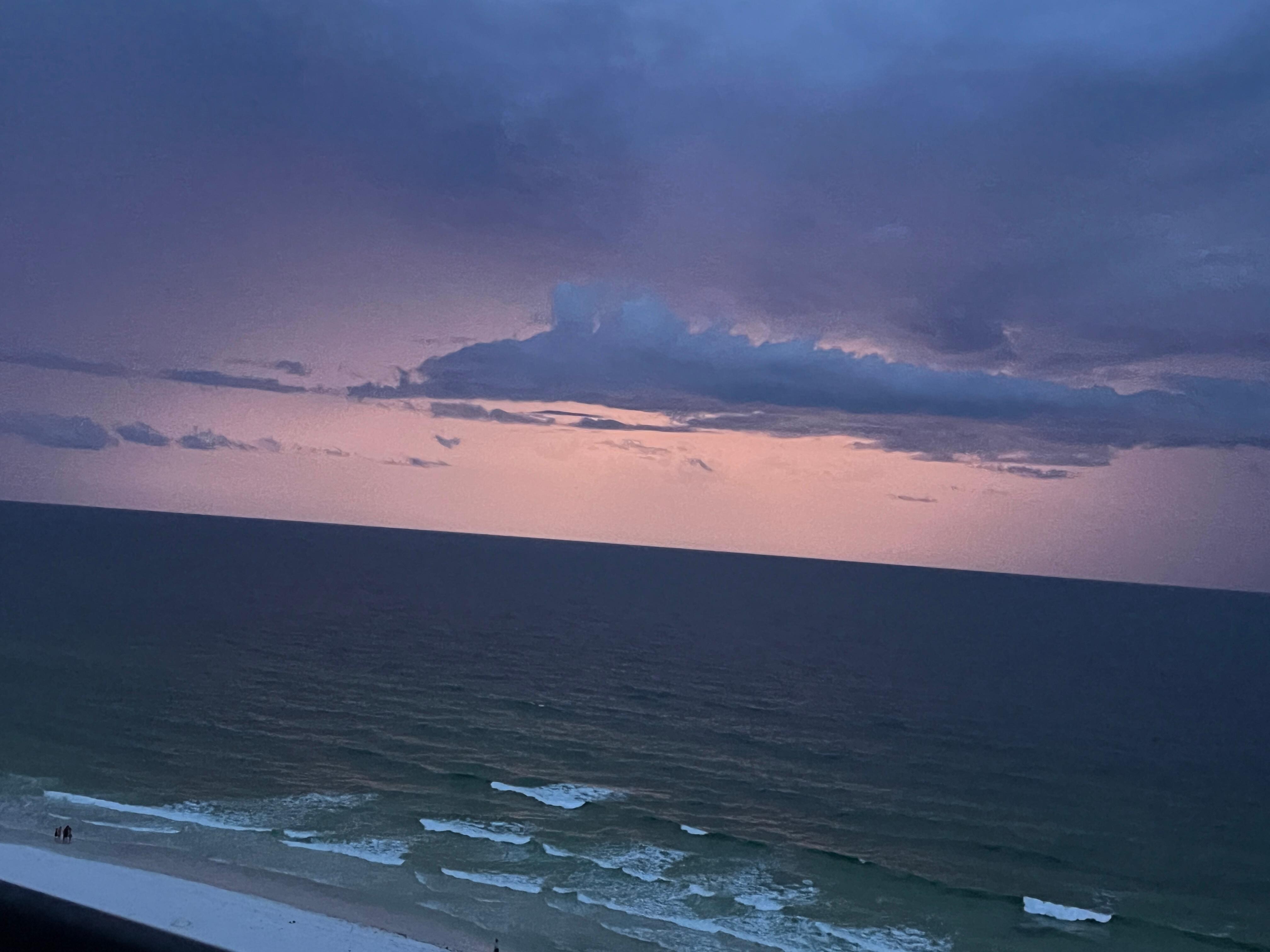 Evening view from the balcony