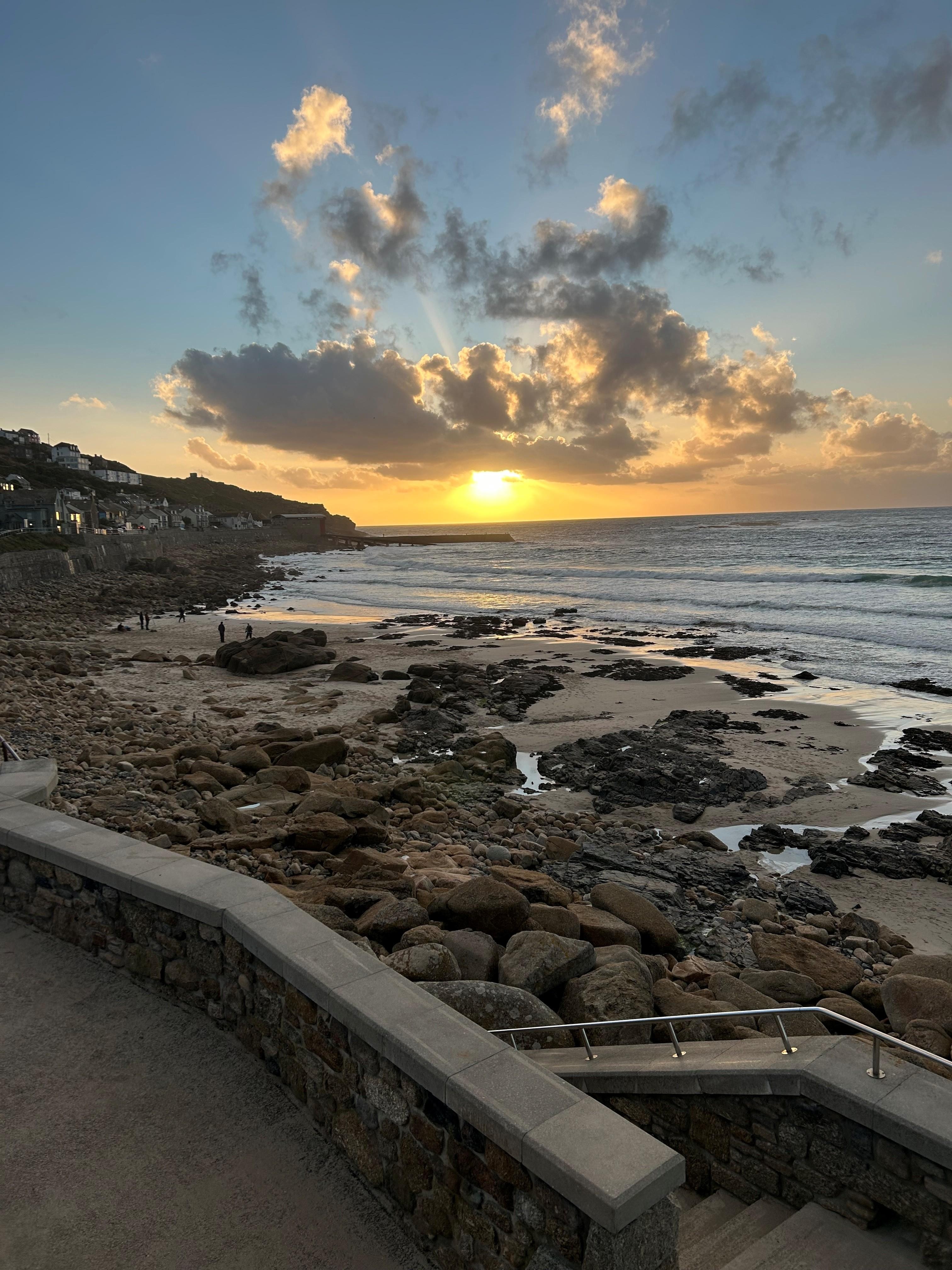 Sunset over Sennen Cove